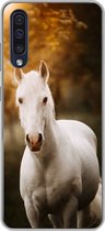 Geschikt voor Samsung Galaxy A50 hoesje - Paard - Licht - Zon - Siliconen Telefoonhoesje