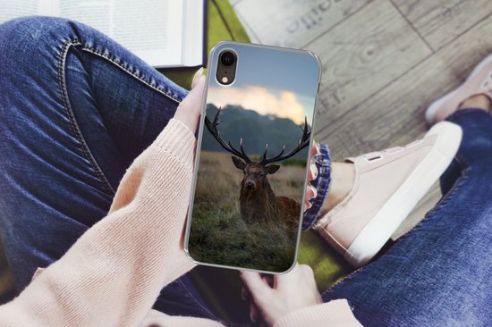 Coque iPhone XR - Cerf - Pâturage - Bois - Siliconen