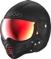 ROOF Helm Roadster Iron mat zwart / rood maat S