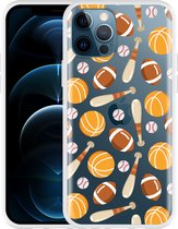 Geschikt voor Apple iPhone 12 Pro Hoesje American Sports - Designed by Cazy