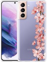 Hoesje geschikt voor Samsung Galaxy S21 Flower Branch