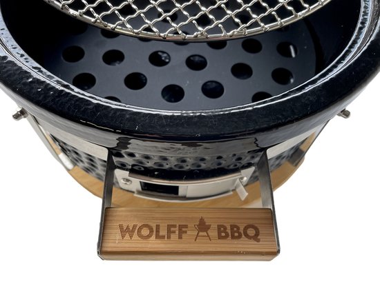 WOLFF BBQ |Keramische tafel barbecue |Rond model met lucht inlaad |Buitenhuis gebruik van Wolff BBQ — afbeelding 4