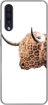 Coque Samsung Galaxy A50 - Scottish Highlander - Panthère - Wit - Siliconen