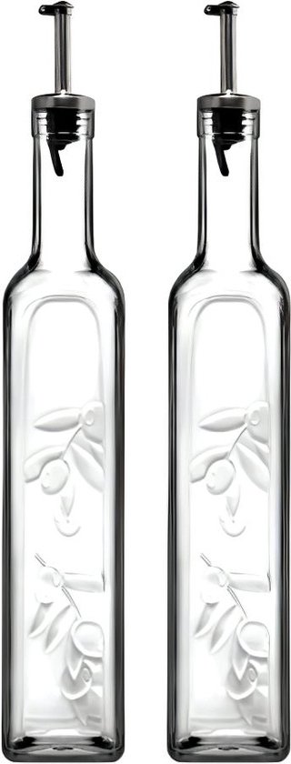 Homemade Olie- en Azijnset - Glas- 2st - 500ml - Paşabahçe