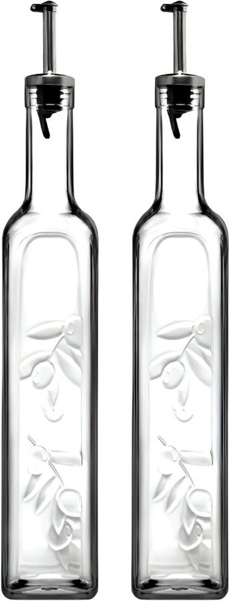Homemade Olie- en Azijnset - Glas- 2st - 500ml - Paşabahçe