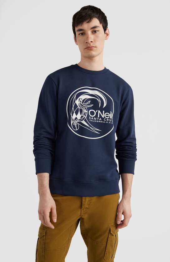 O'Neill Sweatshirts Men CIRCLE SURFER CREW Ink Blue L - Ink Blue 60% Cotton, 40% Recycled Polyester