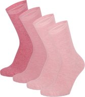 Morethansocks - Bamboe Kindersokken Basic - 4-Pak - Maat 23 t/m 38 - Naadloos - Kindersokken jongens - Kindersokken meisjes