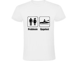 Probleem opgelost Heren T-shirt | kajak | kano | boot | hobby | relatie | gezin | gezeik | ruzie