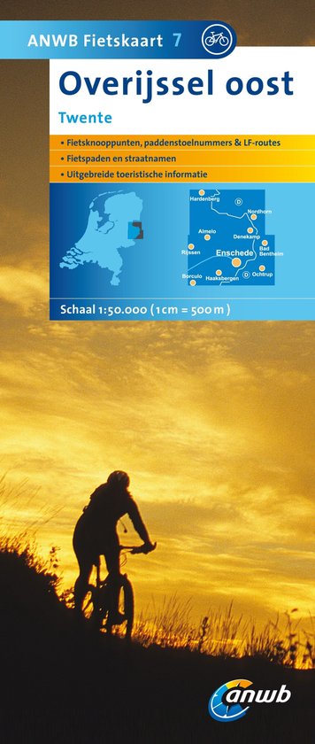 Cover van het boek 'ANWB Fietskaart 07.Overijssel Oost' van  ANWB