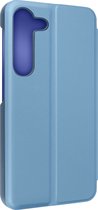 Clear View Geschikt voor Samsung Galaxy S23 Hoes Spiegelklep Video Support blauw