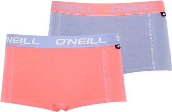 O'Neill dames boxershorts 2-pack - peach grey - S