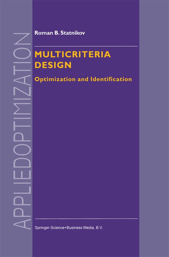 Applied Optimization26- Multicriteria Design - cover