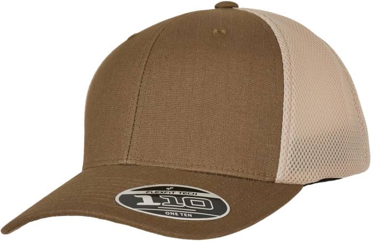 Casquette Flexfit Snapback 110 Ripstop Marron Mesh bol 