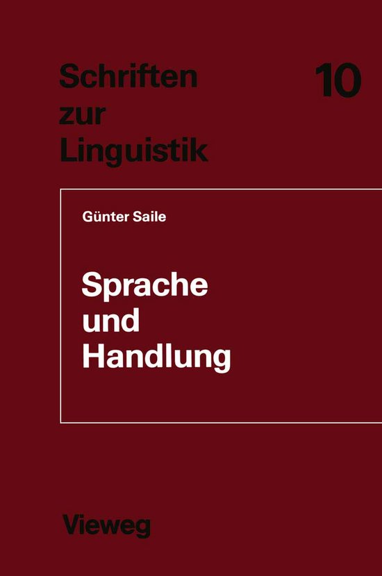 Sprache Und Handlung - cover