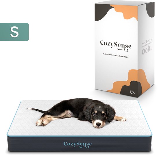 CozySense® - Orthopedisch Hondenkussen - Hondenkussen 60 x 40 cm - Ook Geschikt als Benchkussen & Hondenbed - Hondenkussen Bank - Traagschuim - Waterdicht - Wasbare Hoes - Maat S