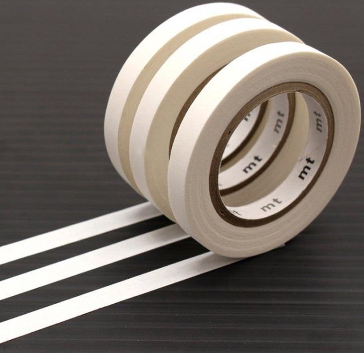 MT masking tape slim set matte white 6 mm - 3 rollen Masking Tape