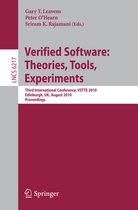 Verified Software Theories Tools Experiments