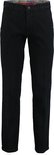 Donkerblauwe chino broek met een effen voering aan de tailleband.
