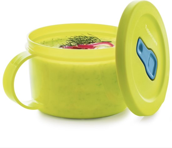 Tupperware Bol à soupe vert — Bol à soupe CrystalWave — Passe au micro-ondes  | bol