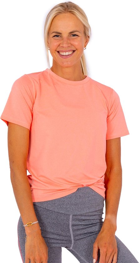 Verslinden Miljard Voorbeeld Gofluo - Sporttop Dames Emma - Tshirt - Korte mouwen - Reflecterende quote  - Ademende... | bol.com