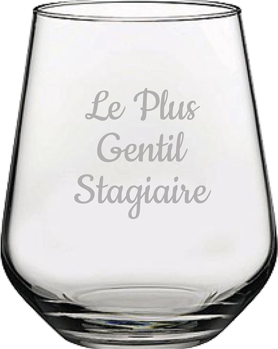 Drinkglas gegraveerd - 42,5cl - Le Plus Gentil Stagiaire