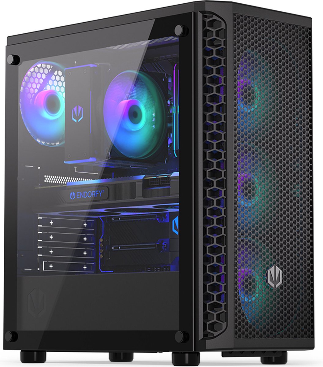 ATX/mATX Semi-toren doos Endorfy Signum 300 ARGB Zwart Multi