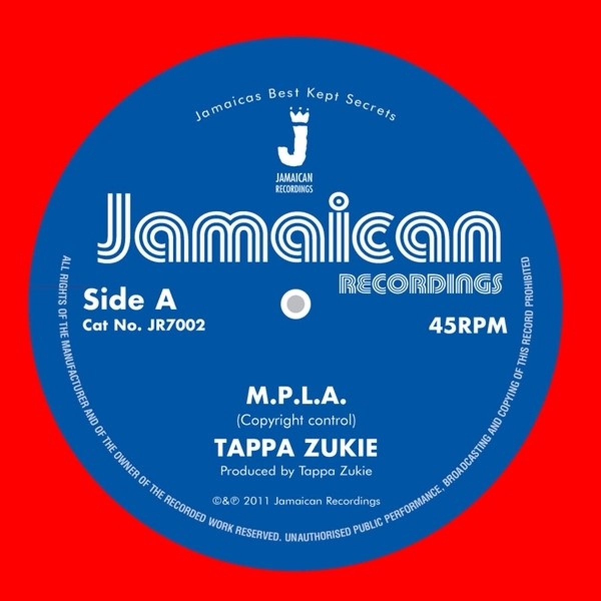 Tapper Zukie - M.P.L.A. (7" Single)