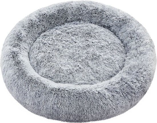 vidaXL Hondenmand 70x45x28 cm stof crèmekleurig - Hondenmand