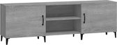 vidaXL - Tv-meubel - 150x30x50 - cm - bewerkt - hout - grijs - sonoma - eikenkleurig