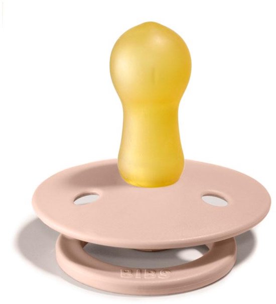 BiBS - Colour Pacifier - Stage 1 Fopspeen - 0+ maanden - 2 stuks - Blush / Cloud van BIBS — afbeelding 2