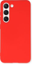 Casemania Hoes Geschikt voor Samsung Galaxy S23 Plus Rood - Extra Stevig Siliconen Back Cover