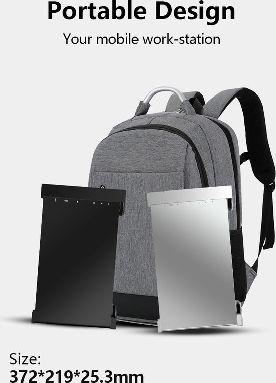 Moniteur portable Lipa S14 14 pouces - Écran d'ordinateur portable Extra - Écran portable - HDR - Full HD avec 60 Hz - USB-C et HDMI - Pour ordinateurs portables entre 14 et 17 pouces - Haut-parleurs - Peut également être utilisé séparément