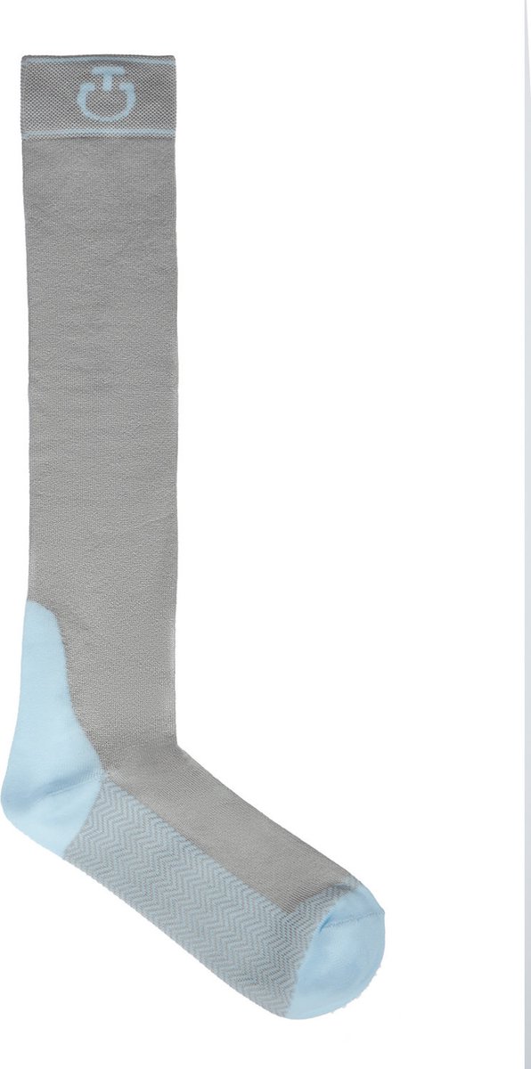 Work Socks Light grey/ blue(8176) - S | Paardrijsokken