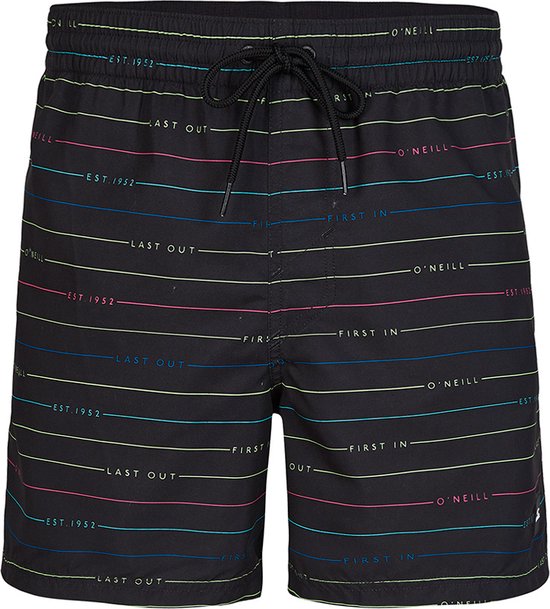 O'Neill zwemshort first 15 striped terms zwart - XL