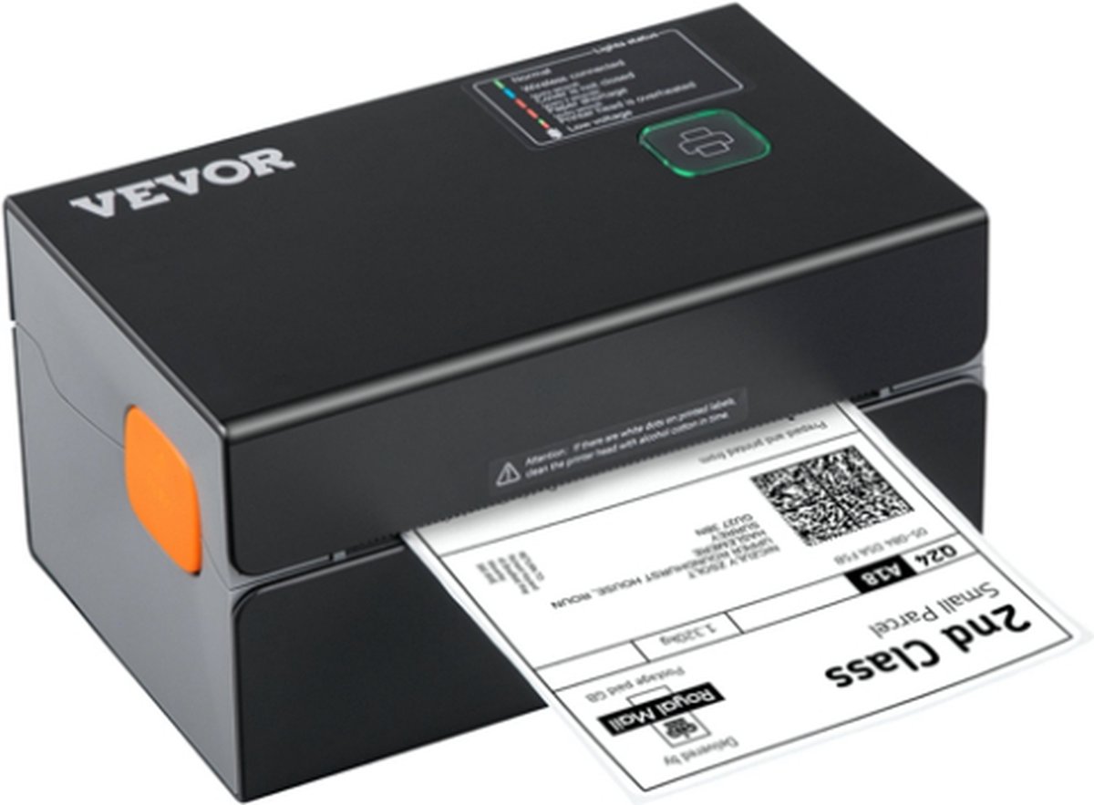 Vevor® Labelprinter - Bonprinter - Kassabonprinter - Kassa Printer - Bluetooth + USB - 300DPI - 150 mm/sec - verzendlabelprinter - Zwart
