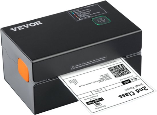 Foto: Vevor labelprinter bonprinter kassabonprinter kassa printer bluetooth usb 300dpi 150 mm sec verzendlabelprinter zwart