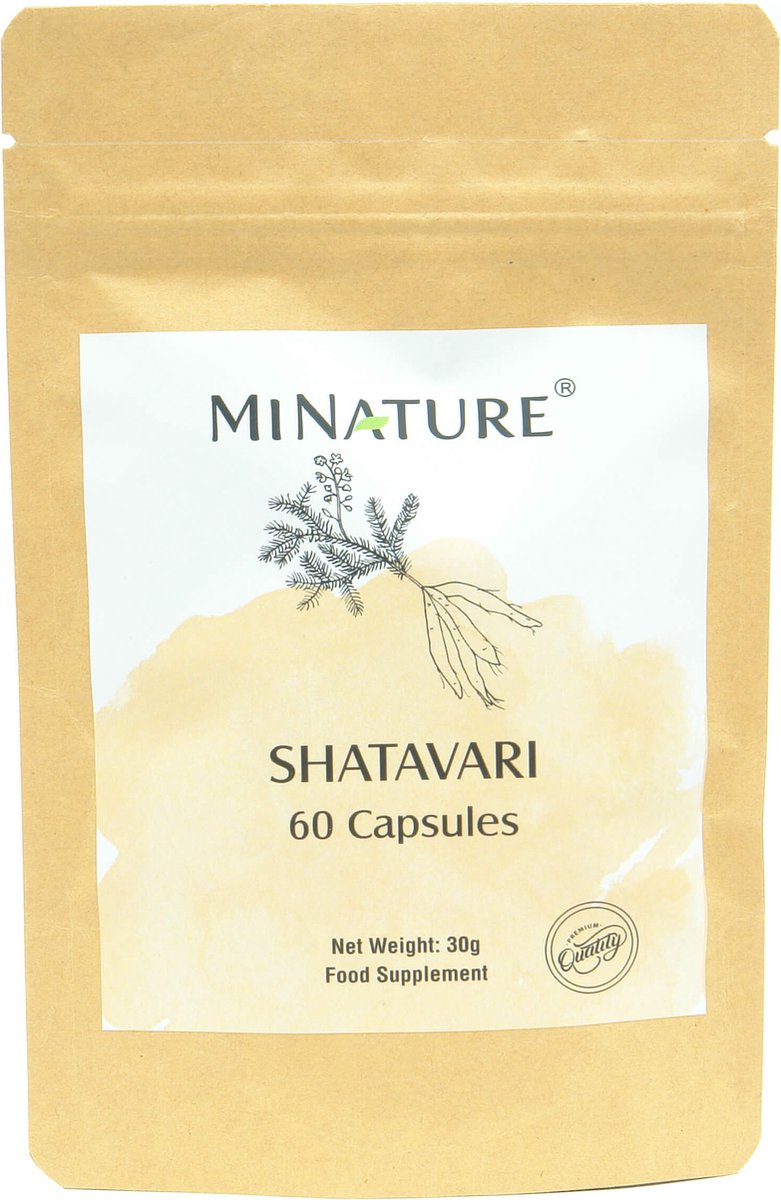 Goedkoopste Shatavari Capsules 60 stuks - 450mg Shatavari Poeder per Vega Capsule - Asparagus Racemosus - 100 Plantaardig