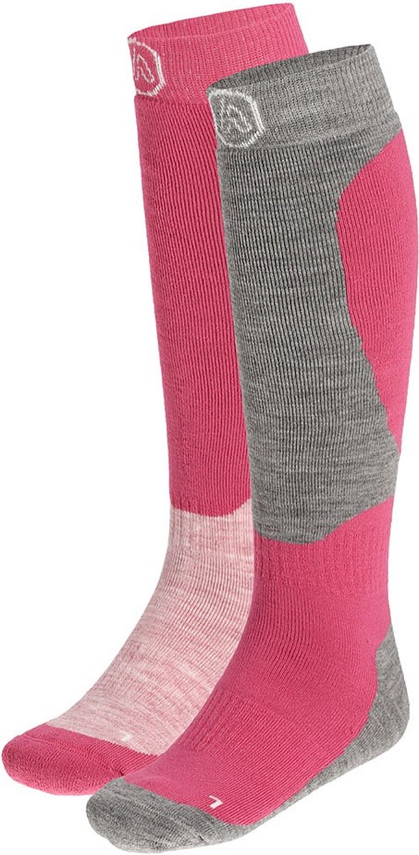 Apollo Skisokken Unisex Design 2-Pak – Skisokken dames Roze