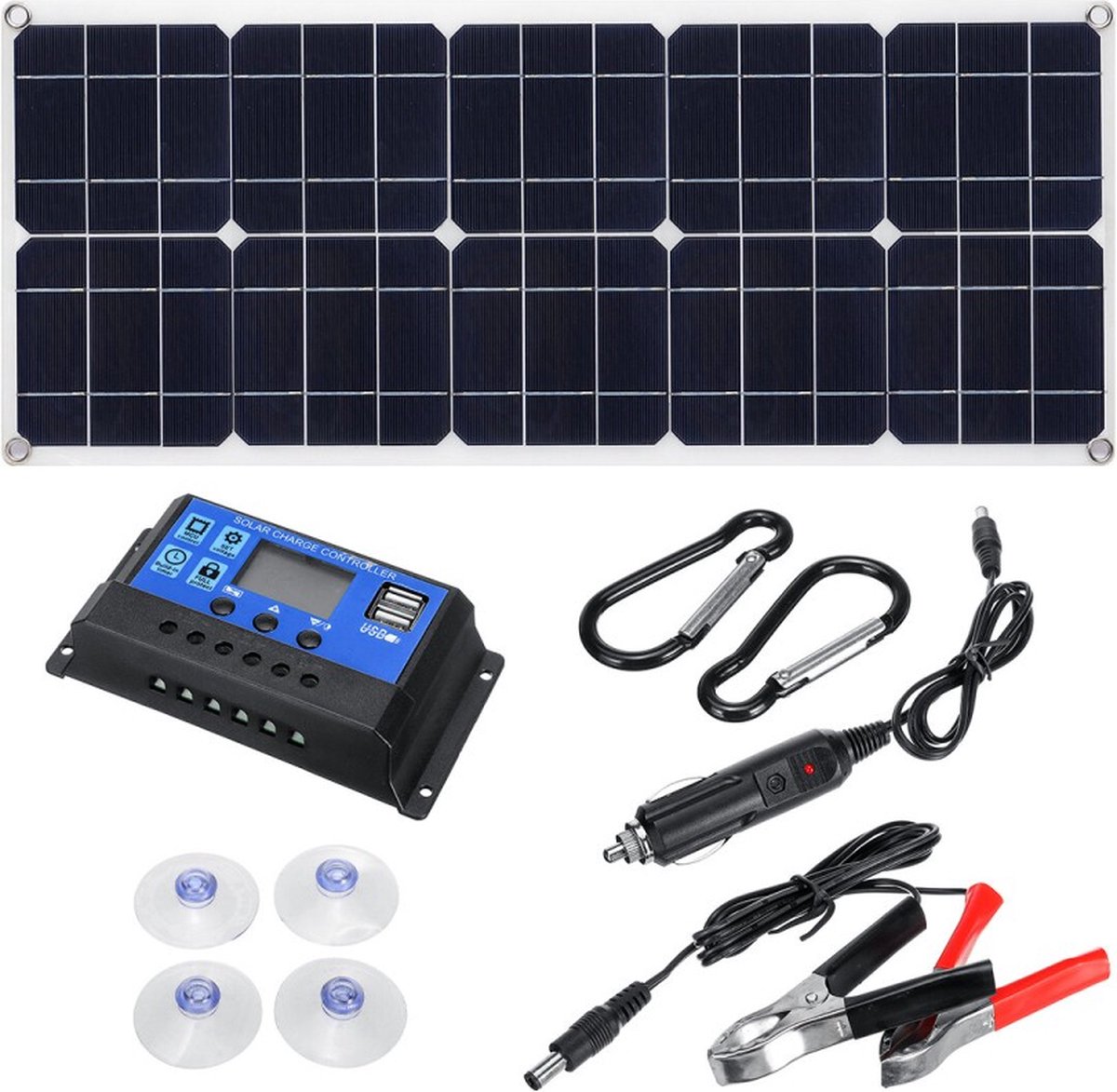 Zonnepaneel Dual Charger Kit