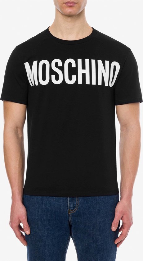 Varken Ongeschikt mentaal Moschino Heren Logo T-Shirt Zwart maat S | bol.com