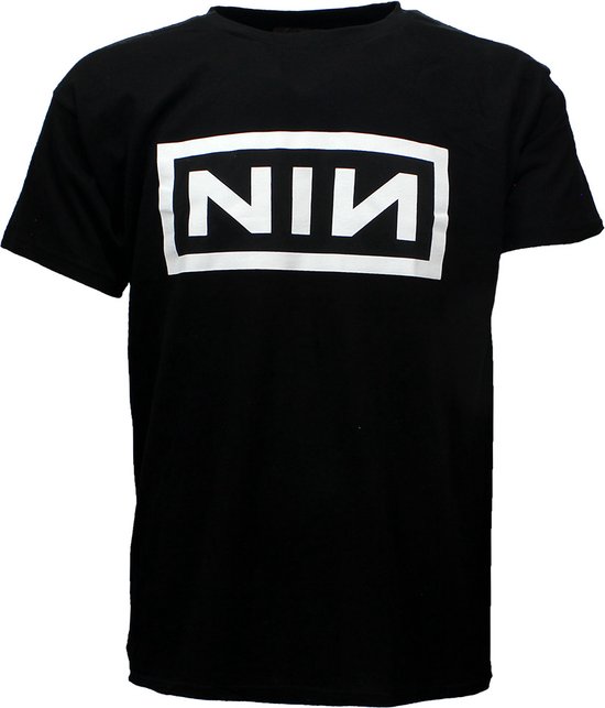 Nine Inch Nails Logo Band TShirt Zwart Officiële Merchandise