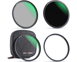 K&F Concept Magnetic Filterkit 55mm ND1000 + CPL + UV + Magnetisch Adapterring