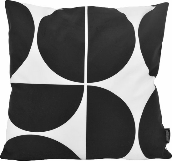 Sierkussen Black Shapes #1 | 45 x 45 cm | Katoen/Polyester