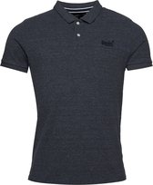 Superdry Classic Pique Polo Heren Poloshirt - Donkerblauw - Maat S