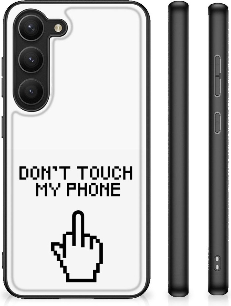 Samsung Galaxy S23 Telefoon Hoesje Finger Don't Touch My Phone