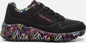 "Skechers Uno Lite Meisjes Sneakers - Zwart;Multicolour - Maat 30"