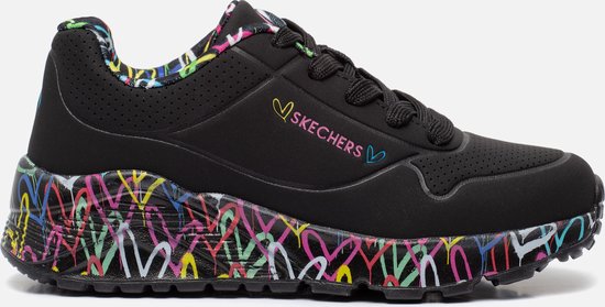 Skechers Uno Lite - Lovey Luv Meisjes Sneakers - Maat 30