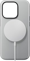 Nomad Sport Case - geschikt voor iPhone 14 Pro - met high-gloss gekleurde achterzijde - geschikt voor MagSafe & draadloos laden - Lunar Gray
