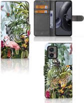 Telefoonhoesje met Pasjes geschikt voor Motorola Edge 30 Neo Jungle