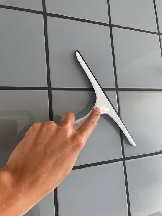 3BMT Douchewisser Zwart Douche Trekker 24 cm breed bol